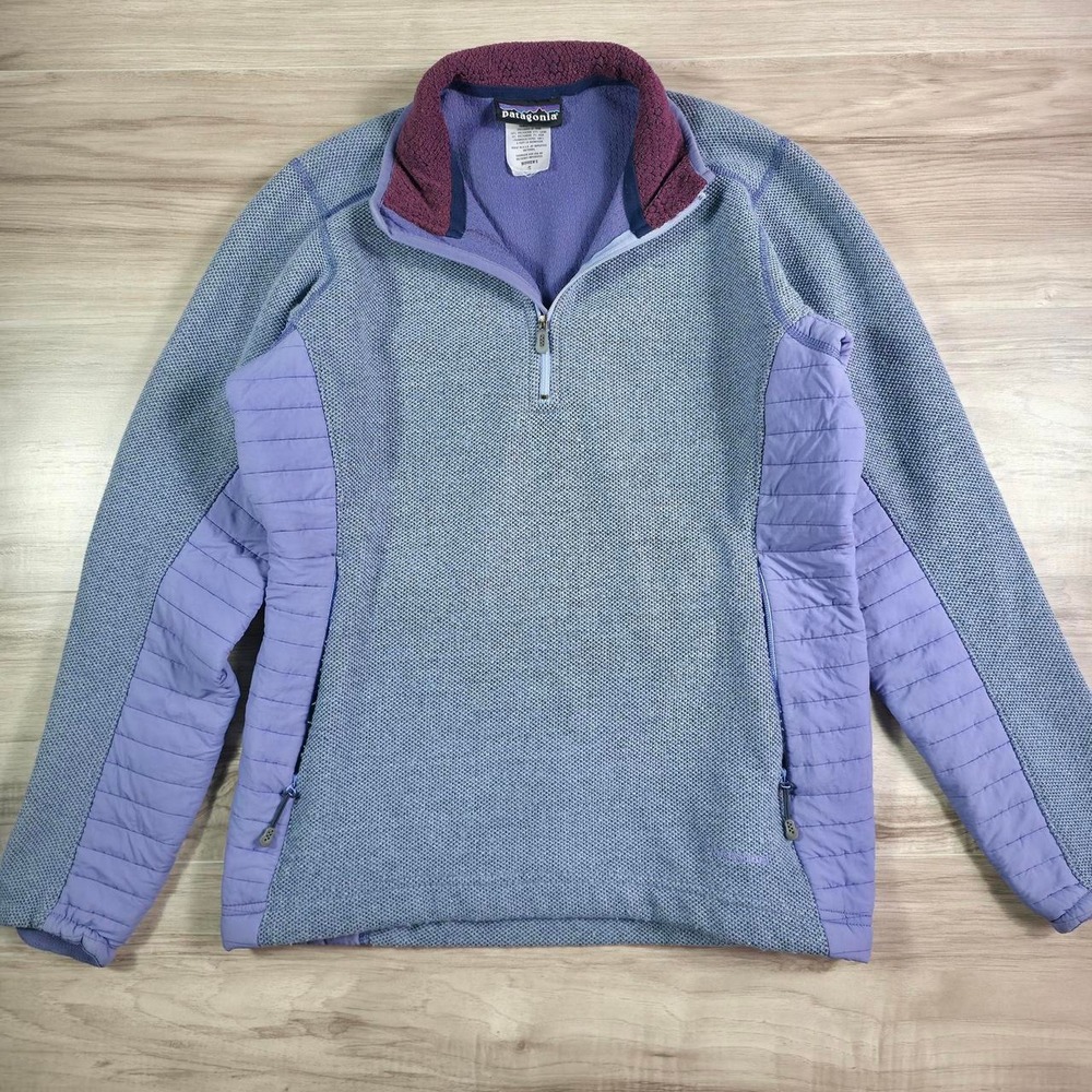 Vintage Patagonia Pullover 1/4 zip Lavender Hiking Sweater